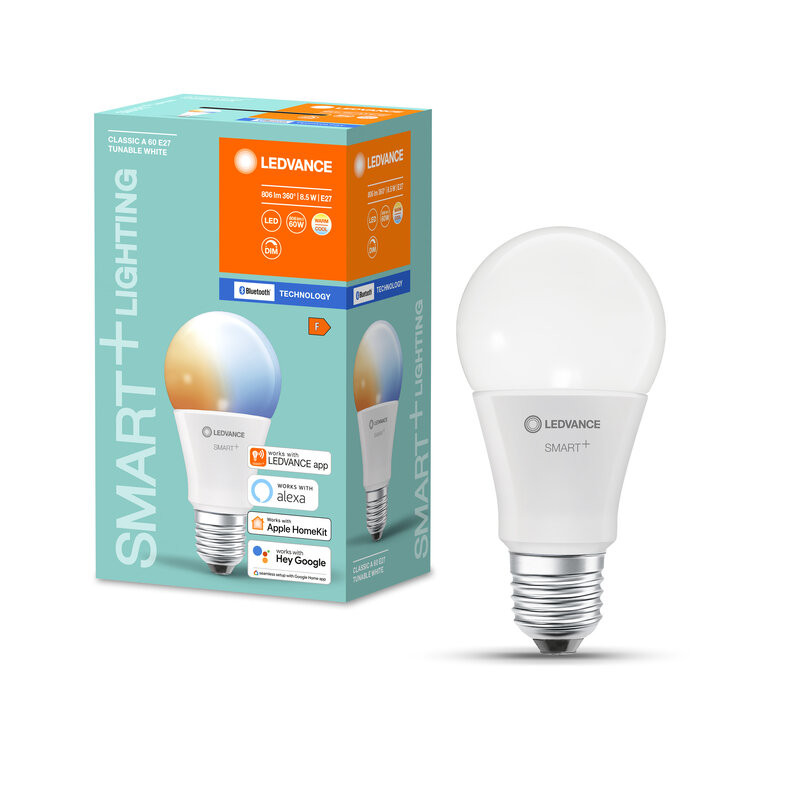Lámpara Smart+ BT CL A TW 60 8,5W/827-865 E27 806lm LED4058075485198