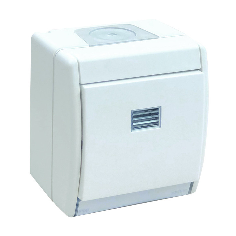 Conmutador SIMON AQUA 10AX IP55 superficie SIM4490201-030