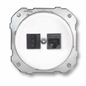 Doble toma HDMI con RJ45 CAT6 empotrable Fontini DO FON34728172