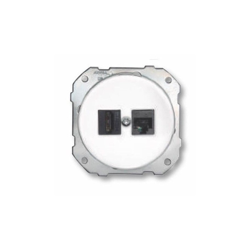 Doble toma HDMI con RJ45 CAT6 empotrable Fontini DO FON34728172