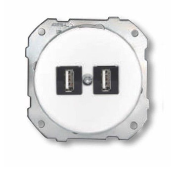 Doble toma USB adaptador hembra-hembra empotrable Fontini DO FON34729172