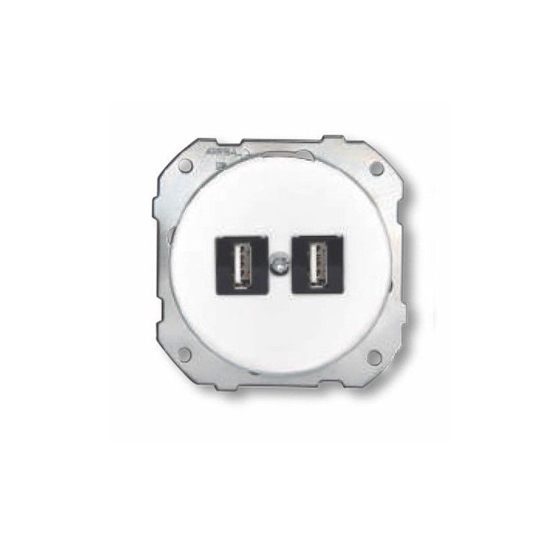 Doble toma USB adaptador hembra-hembra empotrable Fontini DO FON34729172