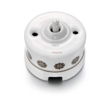 PULSADOR 10A 250V PORCELANA DECOR MARRÓN 30312632