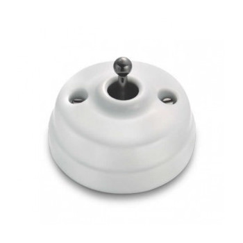 Interruptor-conmutador Blanco manecilla Níquel Negro FONTINI DIMBLER FON60308612