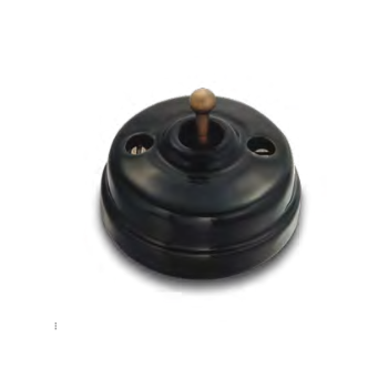 Interruptor-conmutador Negro manecilla Latón Envejecido FONTINI DIMBLER FON60308352