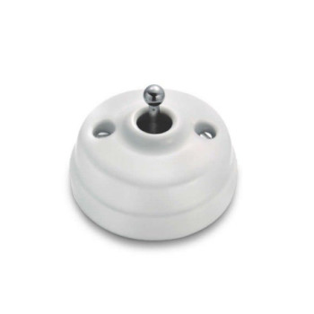 Interruptor bipolar Blanco manecilla Cromo Brillo FONTINI DIMBLER FON60314642