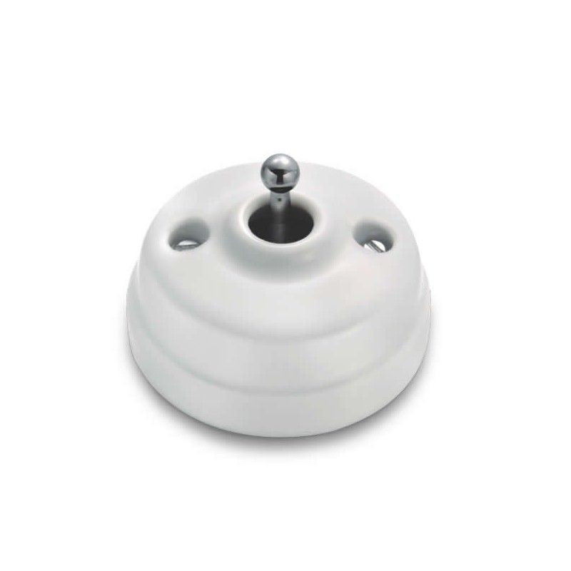 Interruptor bipolar Blanco manecilla Cromo Brillo FONTINI DIMBLER FON60314642