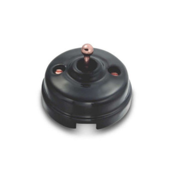 Pulsador toggle Negro manecilla Cobre Brillo FONTINI DIMBLER FON60312222