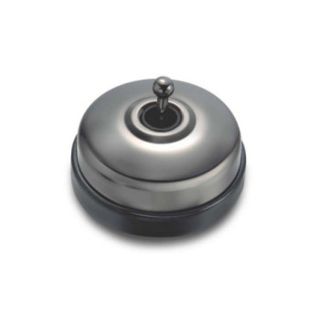 Interruptor-conmutador Niquel Negro con base Negro FONTINI DIMBLER FON60308892