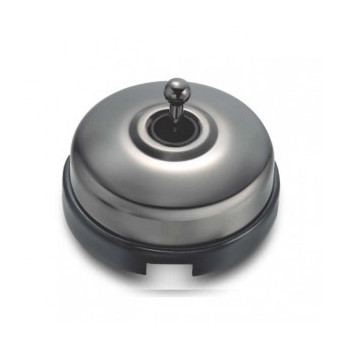 Interruptor bipolar Niquel Negro con base Negro FONTINI DIMBLER FON60314792