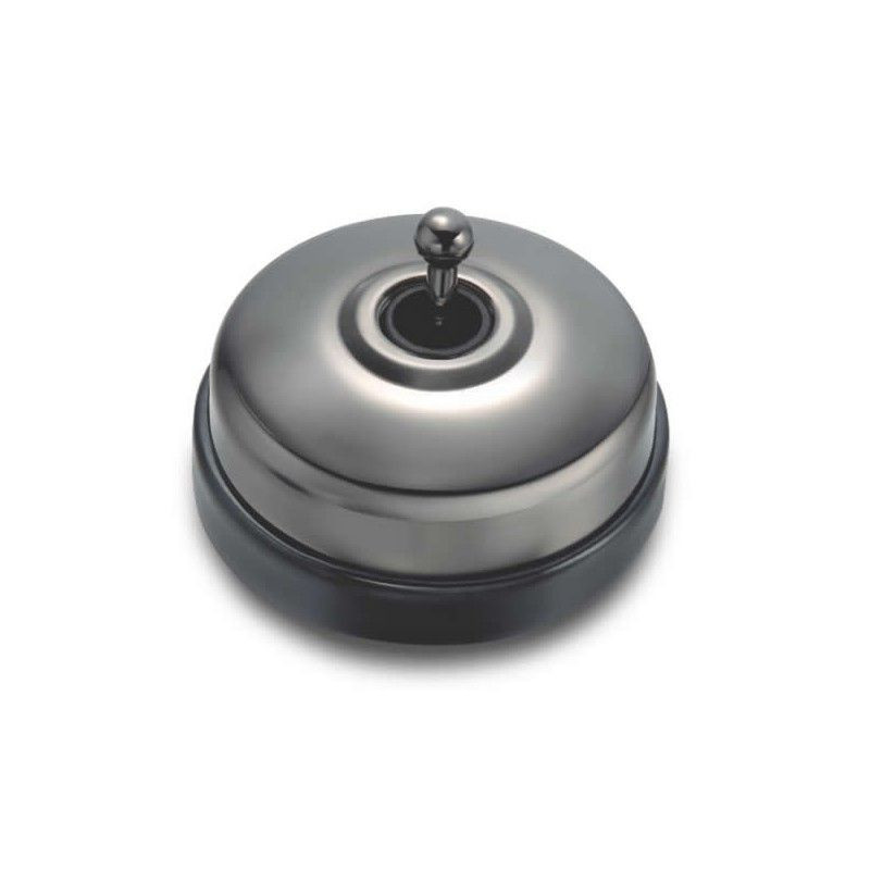 Interruptor bipolar Niquel Negro con base Negro FONTINI DIMBLER FON60314892