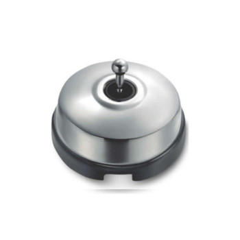 Pulsador de manecilla Cromo con base Negro FONTINI DIMBLER FON60312772
