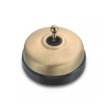 Pulsador de manecilla Dorado con base Negro FONTINI DIMBLER FON60312842