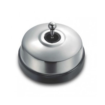 Pulsador de manecilla Cromo con base Negro FONTINI DIMBLER FON60312872