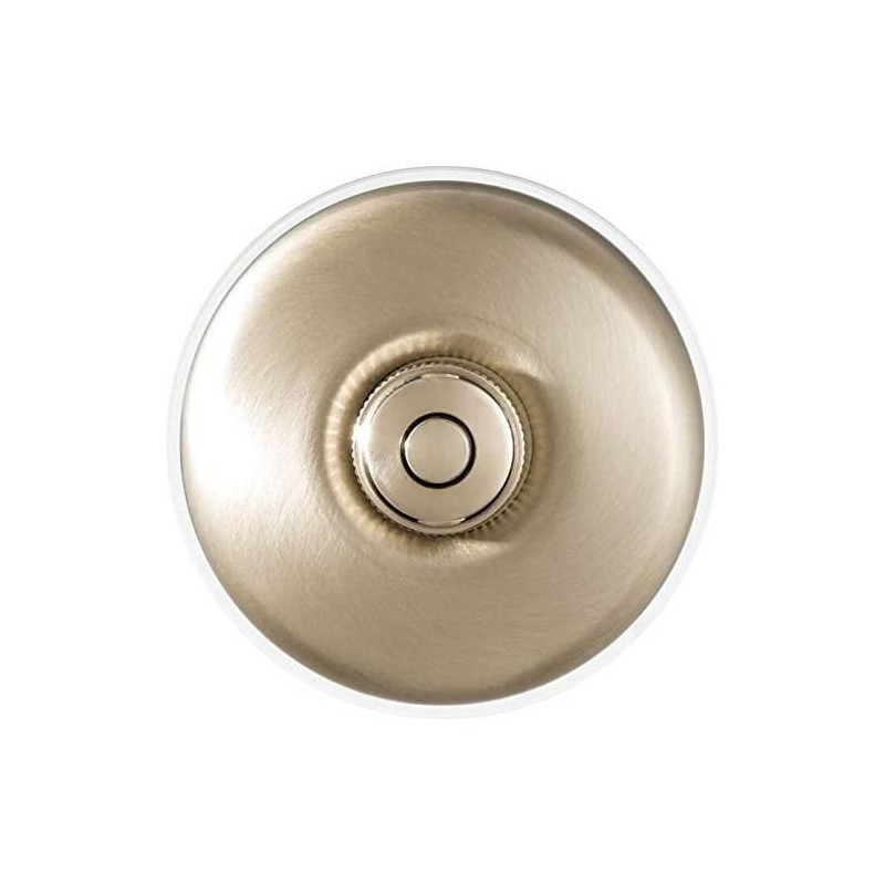 Pulsador de boton Dorado con base Blanco FONTINI DIMBLER FON60310522