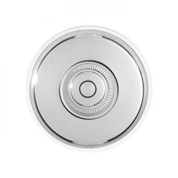 Pulsador de boton Cromo con base Blanco FONTINI DIMBLER FON60310812