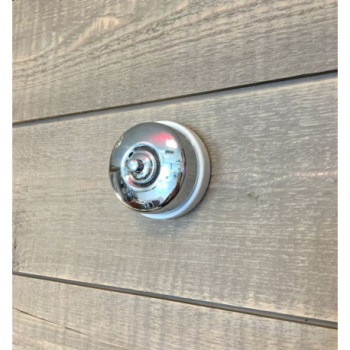 Pulsador de boton Cromo con base Blanco FONTINI DIMBLER FON60310682