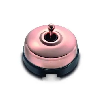 Pulsador de boton Cobre con base Negro FONTINI DIMBLER FON60310782