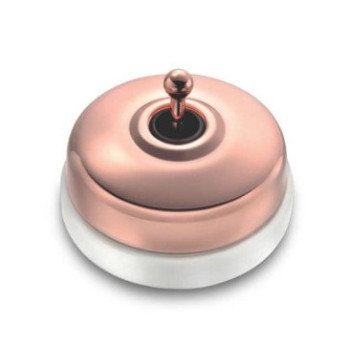 Interruptor bipolar Cobre con base Blanco FONTINI DIMBLER FON60314822