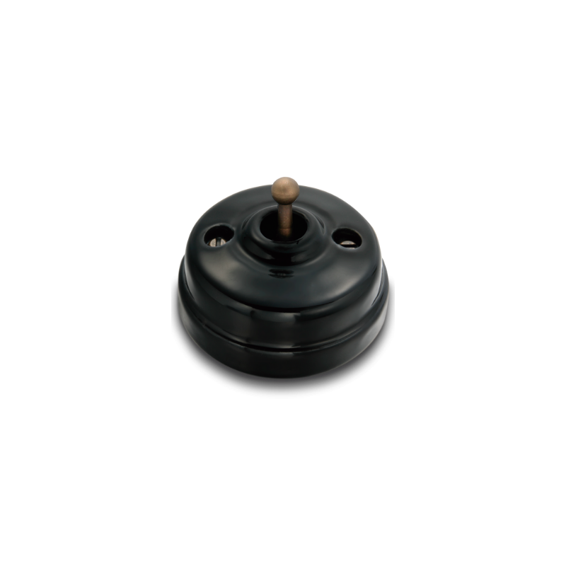 Pulsador toggle Negro manecilla Laton Envejecido FONTINI DIMBLER FON60312352