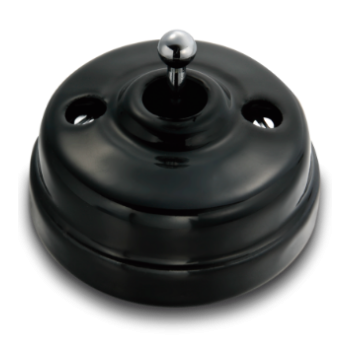 Pulsador toggle Negro manecilla Cromo Brillo FONTINI DIMBLER  FON60312342