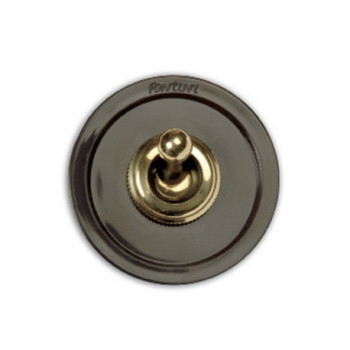 Interruptor unipolar Marron manecilla Patine FONTINI VENEZIA FON65306572