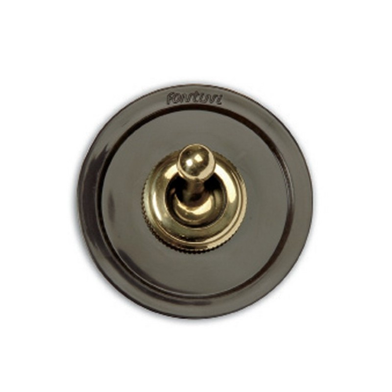 Interruptor unipolar Marron manecilla Patine FONTINI VENEZIA FON65306572