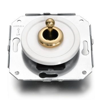 Pulsador Blanco empotrado con manecilla Dorado FONTINI VENEZIA FON65312302