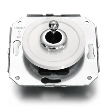 Pulsador Blanco empotrado con manecilla Cromo Brillo FONTINI VENEZIA FON65312262