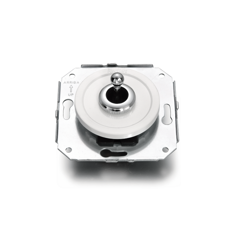 Pulsador Blanco empotrado con manecilla Cromo Brillo FONTINI VENEZIA FON65312262