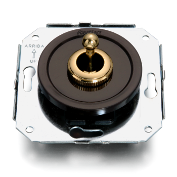 Pulsador Marron empotrado con manecilla Dorado FONTINI VENEZIA FON65312542