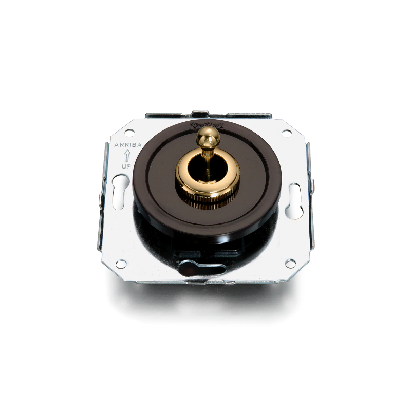 Pulsador Marron empotrado con manecilla Dorado FONTINI VENEZIA FON65312542