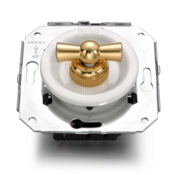 Pulsador rotativo Blanco manecilla Miel FONTINI VENEZIA FON35328302