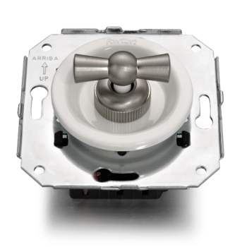 Pulsador rotativo Blanco manecilla Niquel FONTINI VENEZIA FON35328252