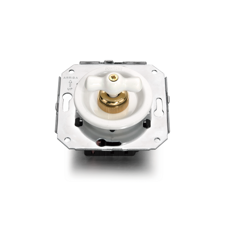 Doble pulsador rotativo Blanco manecilla Blanco FONTINI VENEZIA FON35344172