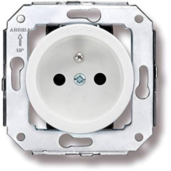 Base enchufe bipolar francesa con espiga de contacto Blanco FONTINI VENEZIA FON35208052
