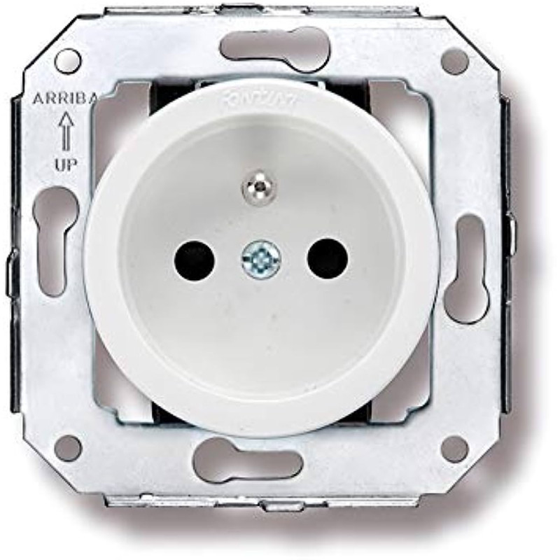 Base enchufe bipolar francesa con espiga de contacto Blanco FONTINI VENEZIA FON35208052