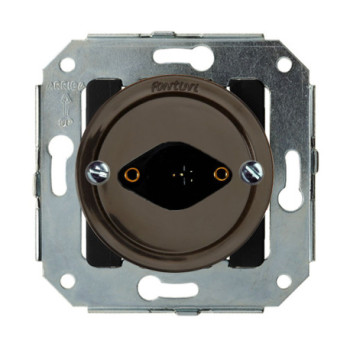 Toma para altavoz rotativo empotrada Marron FONTINI VENEZIA FON35905032