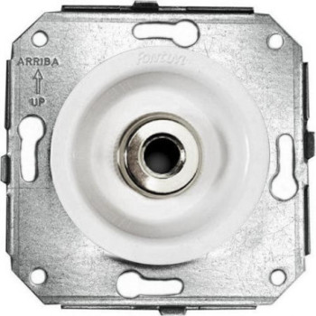 Salida de cables Empotrada Lazo Niquel Blanco FONTINI VENEZIA FON35927252