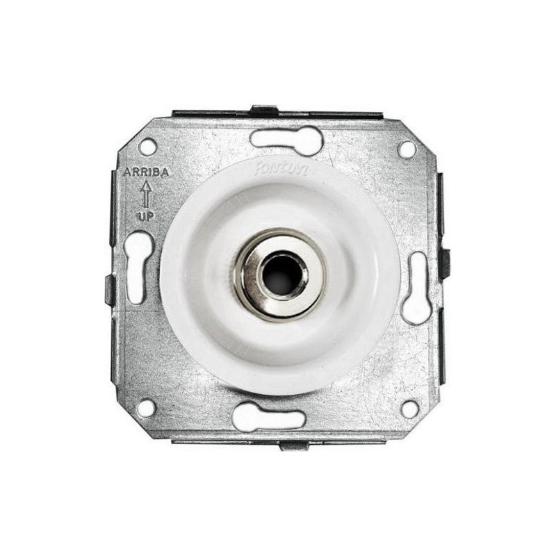 Salida de cables Empotrada Lazo Niquel Blanco FONTINI VENEZIA FON35927252