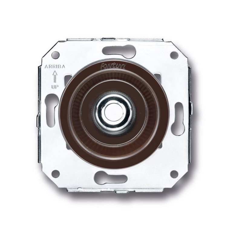 Salida de cables Empotrada Lazo Cromo Brillo Marron FONTINI VENEZIA FON35927582