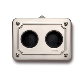 Caja de superficie metalica Niquel Satinado FONTINI VENEZIA FON35408512