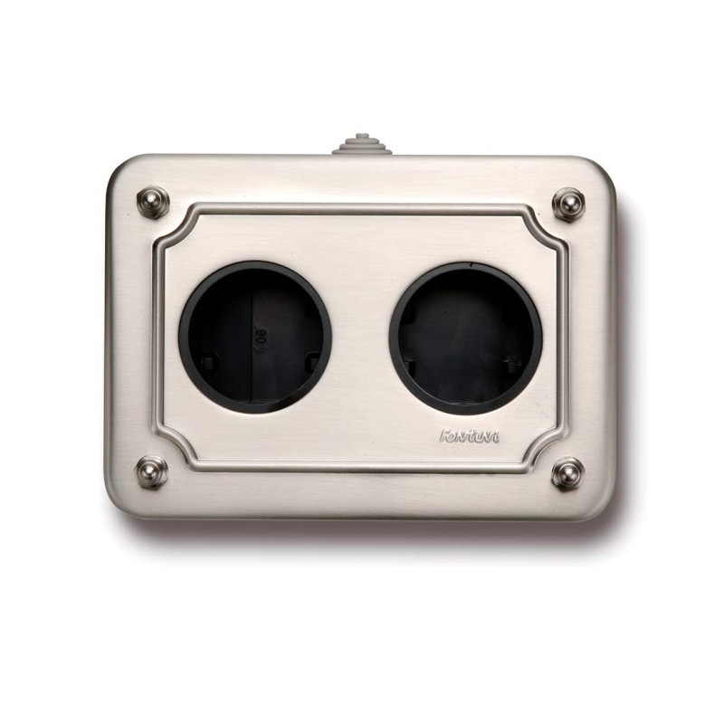 Caja de superficie metalica Niquel Satinado FONTINI VENEZIA FON35408512