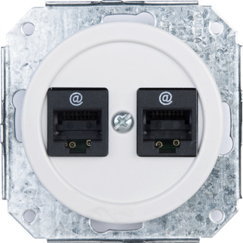 Dobe toma telefonia 6 vias + RJ45 CAT6 Blanco FONTINI VENEZIA FON35708052