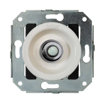 Pulsador Blanco para empotrar con boton Niquel FONTINI VENEZIA FON35310252