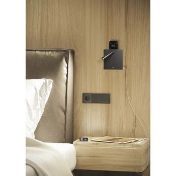 Aplique de pared Sweet negro 4W