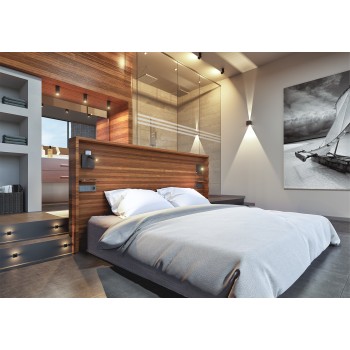 Aplique de pared Sweet negro 4W