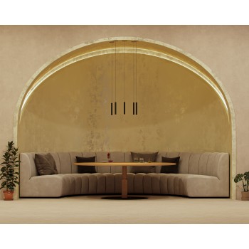 Foco LED suspendido Atmos negro