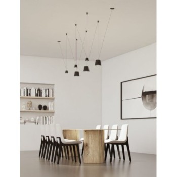 Lampara colgante decorativa LIEVO SUSPENSION XL 8W Switch Blanco BENEITO FAURE BEN5090