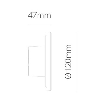 Aplique de pared MAC WALL 120 6W Switch Negro BENEITO FAURE BEN4996